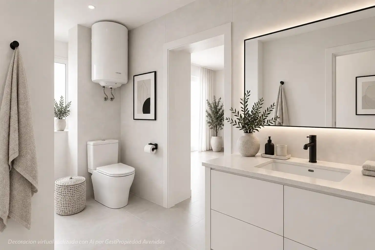Bathroom of Flat for sale in  Palma de Mallorca  with Air Conditioner, Private garden and Terrace