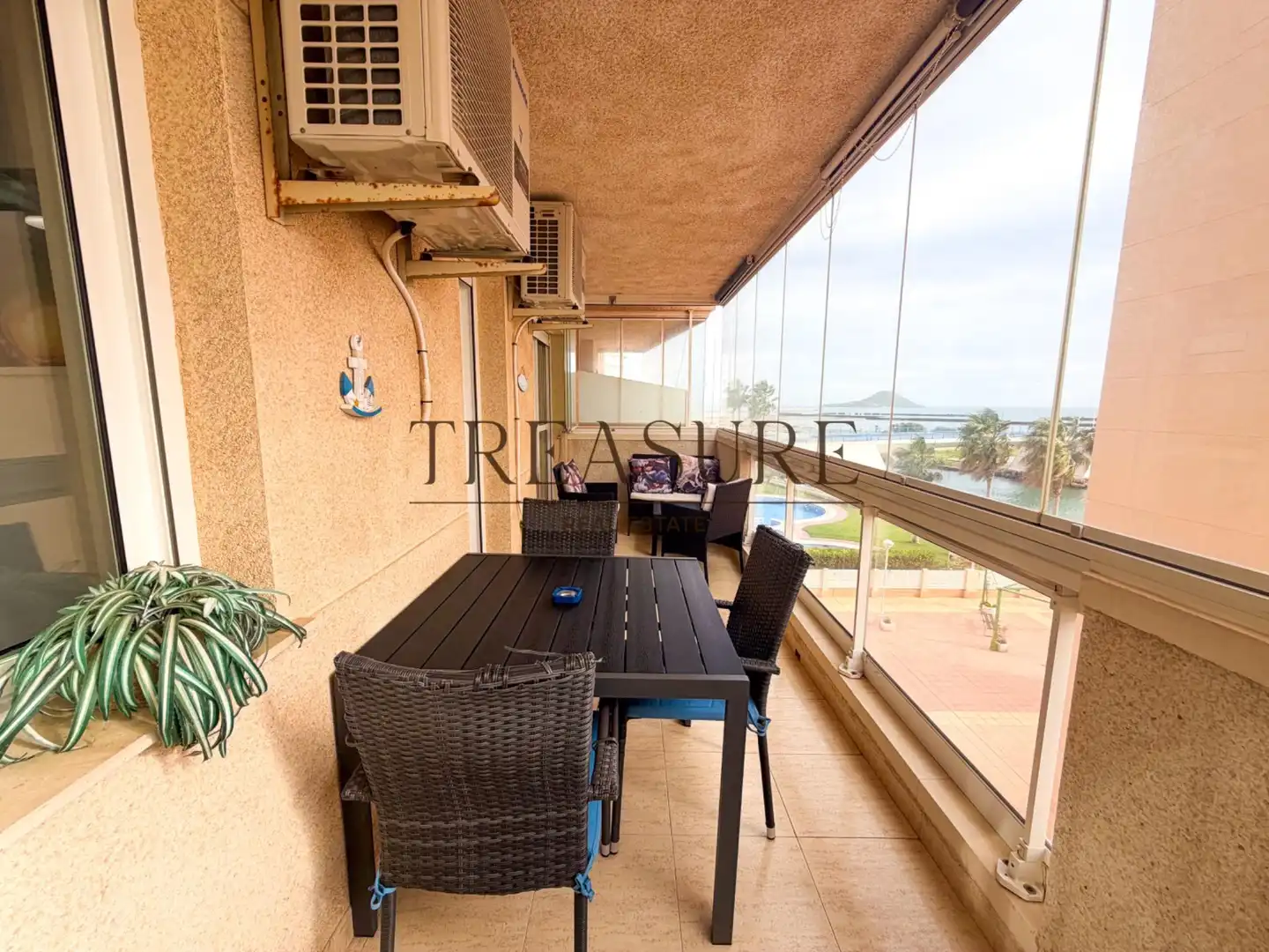 Terrassa de Apartament en venda en La Manga del Mar Menor amb Aire condicionat, Terrassa i Moblat