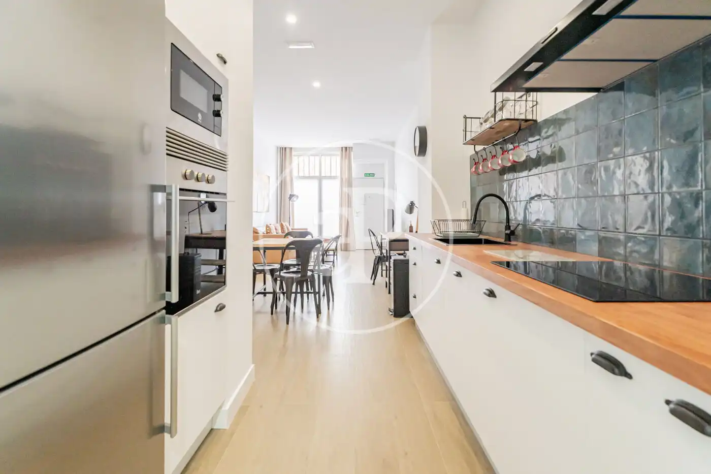 Kitchen of Flat for rent in Madrid  with Air Conditioner, Heating and Furnished