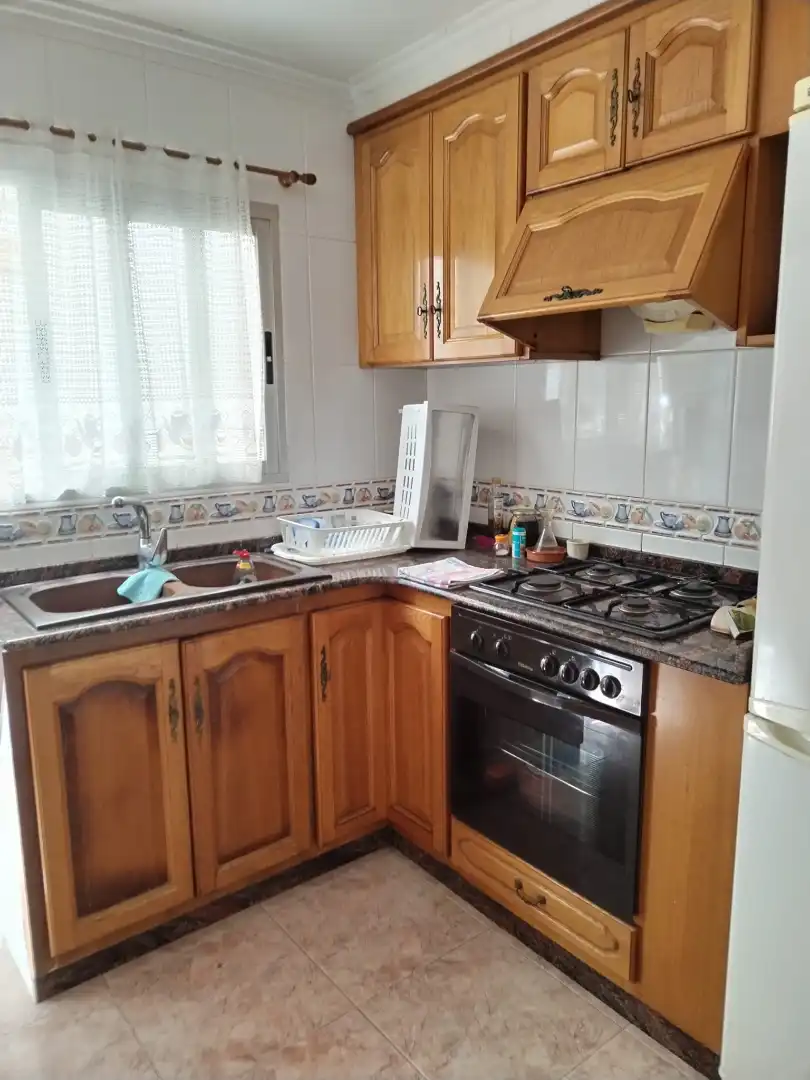 Kitchen of Flat for sale in Valencia  with Furnished and Balcony