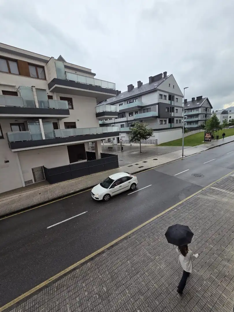 Vista exterior de Piso en venta en Gijón  con Calefacción, Jardín privado y Parquet