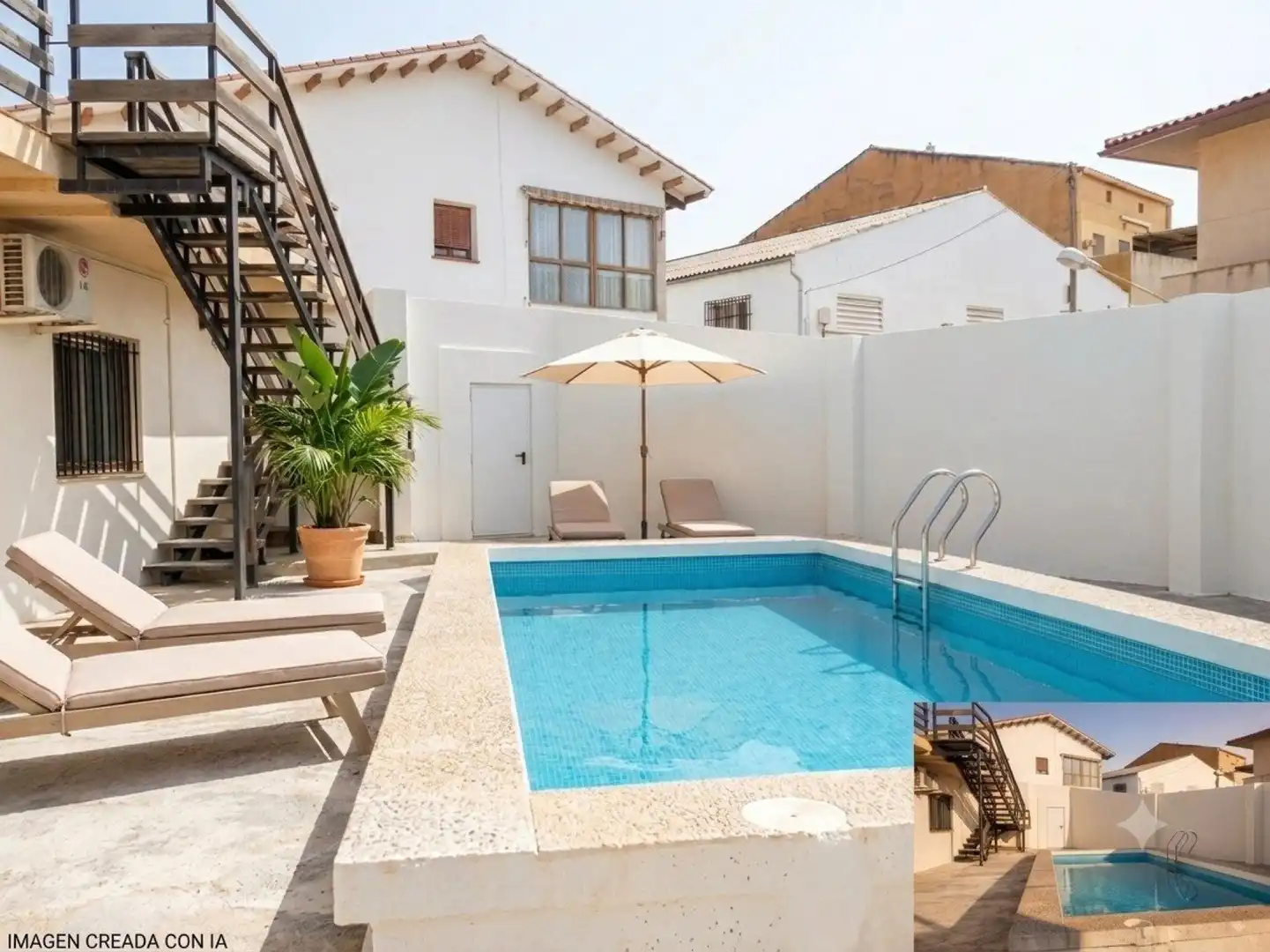 Piscina de Casa o xalet en venda en Andorra (Teruel) amb Calefacció, Terrassa i Piscina