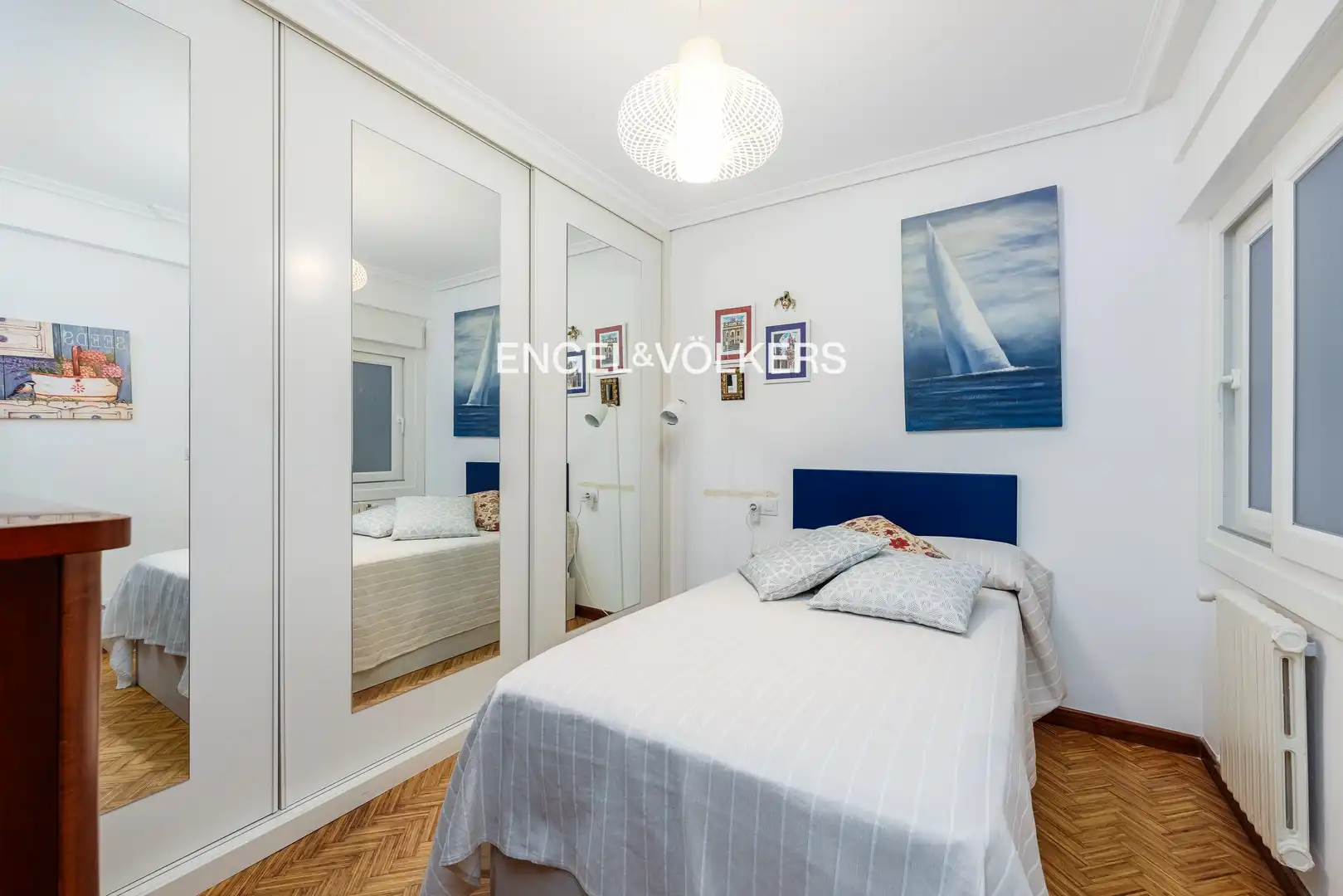 Bedroom of Flat for sale in Baiona  with Heating, Parquet flooring and Terrace