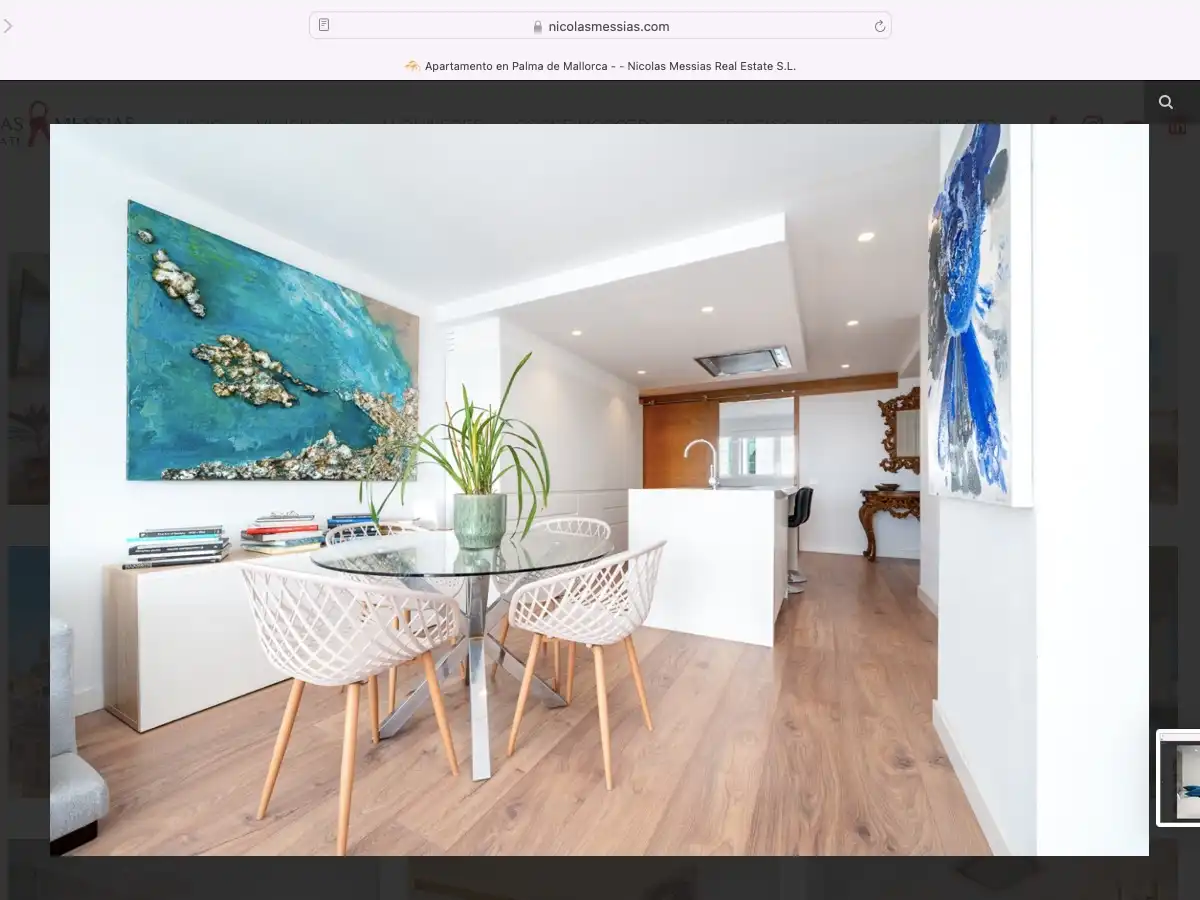 Esszimmer von Wohnung zum Verkauf in  Palma de Mallorca mit Klimaanlage und Terrasse