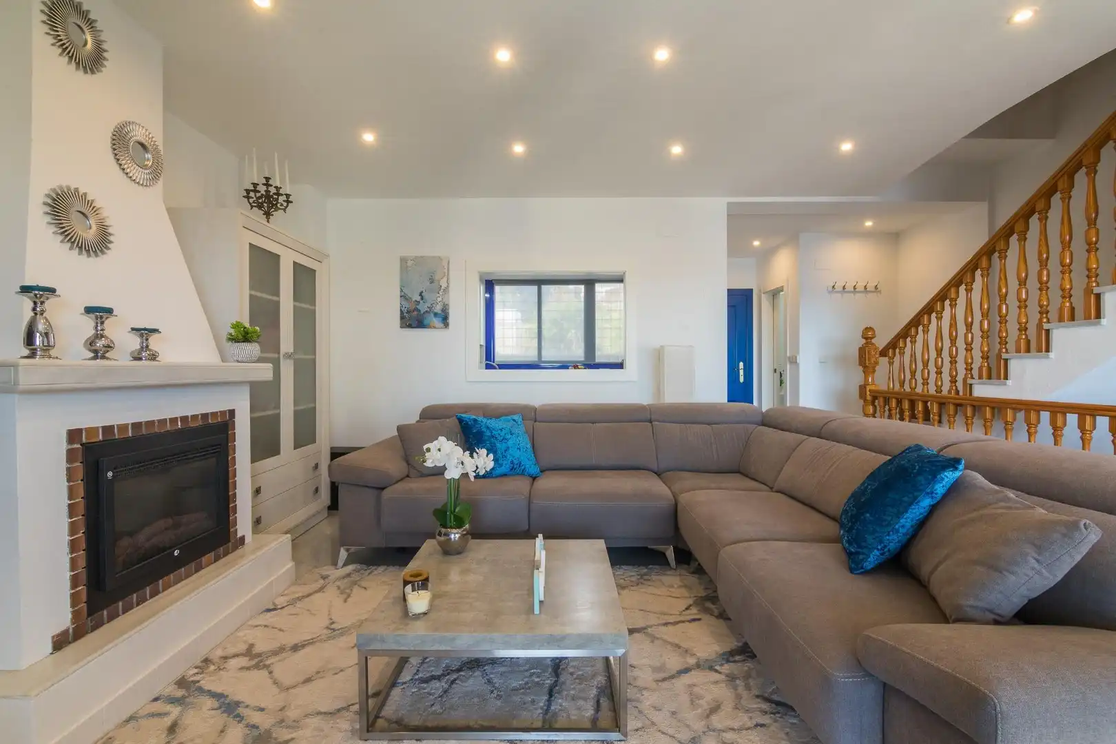 Sala de estar de Casa o chalet en venta en Santa Pola con Aire acondicionado, Calefacción y Jardín privado