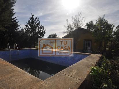 Swimming pool of Country house for sale in Puebla de Obando  with Heating, Private garden and Terrace