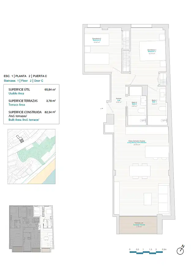 Appartement compact avec terrasse à vendre à Centro Urbano, imagen 11