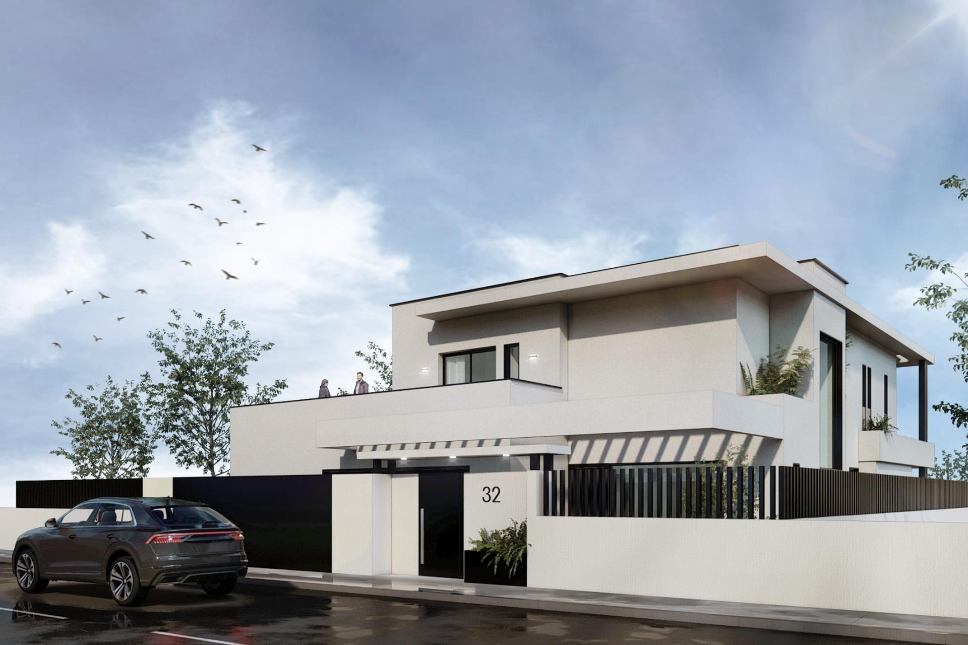 Exterior view of House or chalet for sale in Mijas  with Air Conditioner, Heating and Private garden
