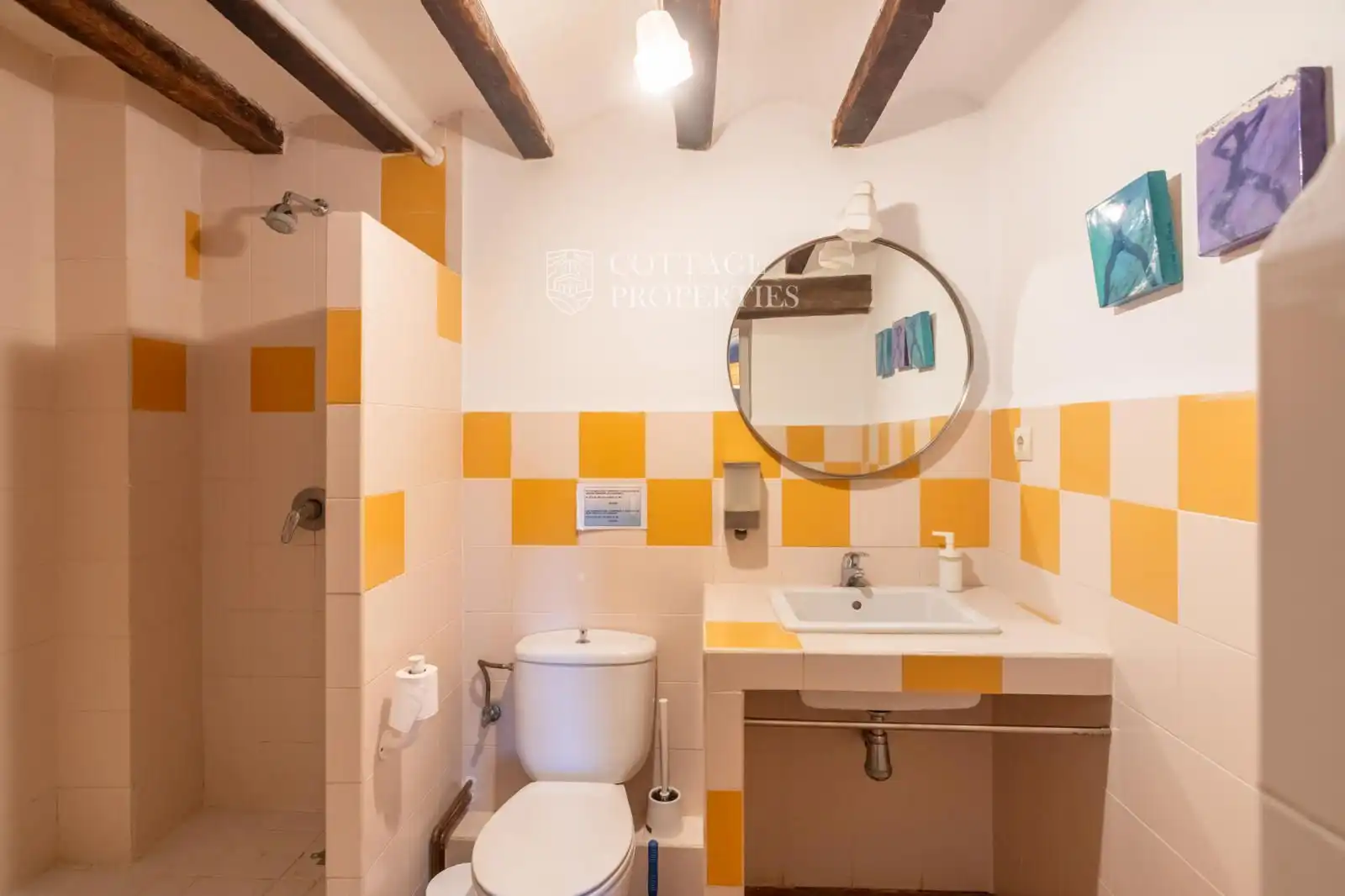 Baño de Finca rústica en venta en Maià de Montcal con Calefacción y Piscina