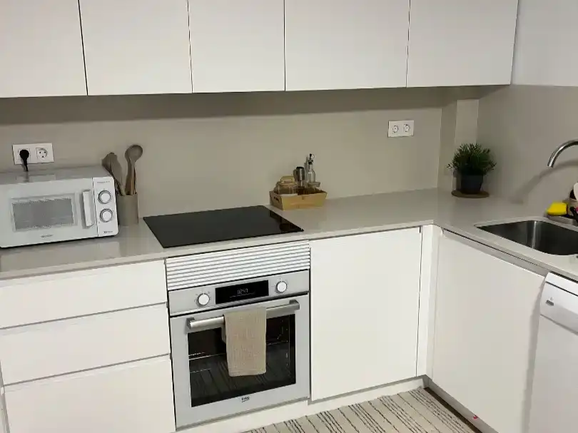 Küche von Wohnung zur Miete in Almansa mit Parkett, Möbliert und Balkon