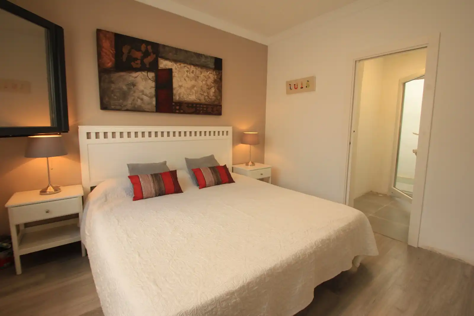 Schlafzimmer von Einfamilien-Reihenhaus zur Miete in Marbella mit Klimaanlage, Terrasse und Schwimmbad