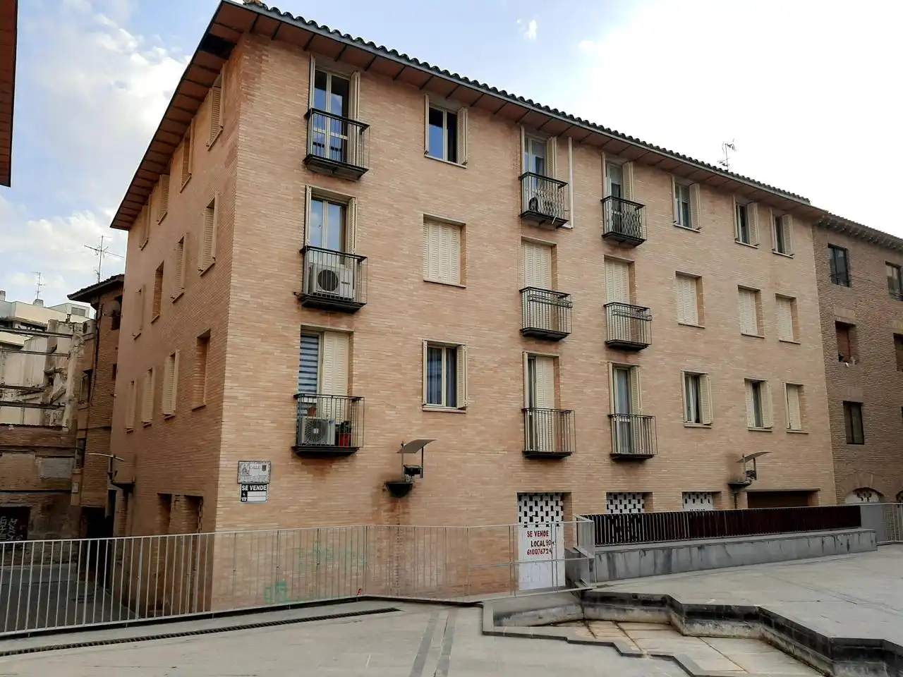 Vista exterior de Pis de lloguer en Tudela amb Calefacció, Traster i Moblat