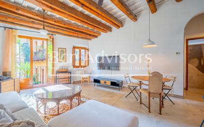 Living room of Attic for sale in  Barcelona Capital  with Air Conditioner, Heating and Terrace