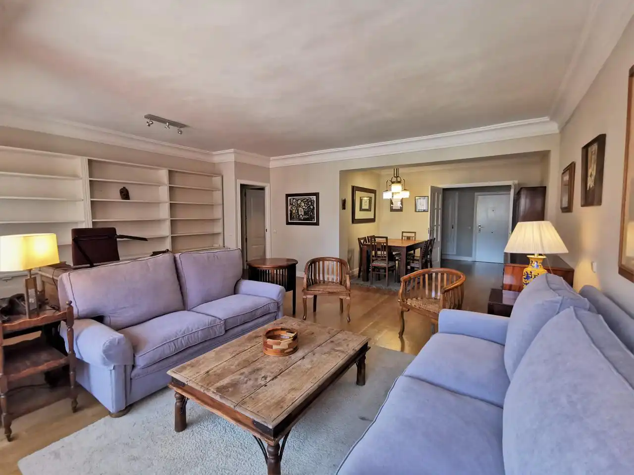 Living room of Apartments for rent in Madrid  with Air Conditioner, Heating and Storage room