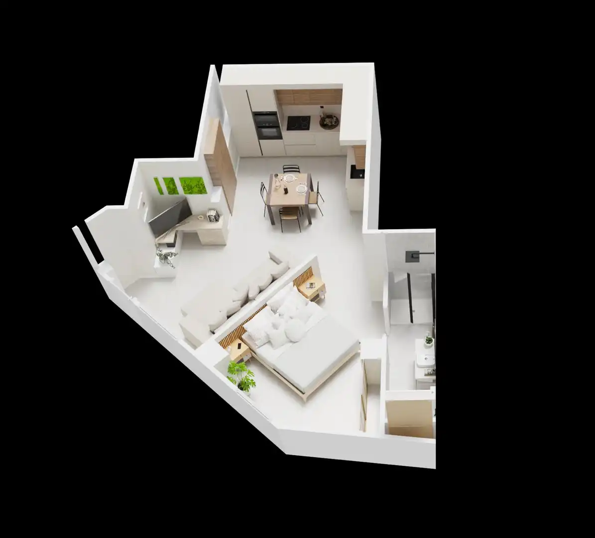 Schlafzimmer von Wohnungen zum Verkauf in Albacete mit Klimaanlage, Heizung und Möbliert