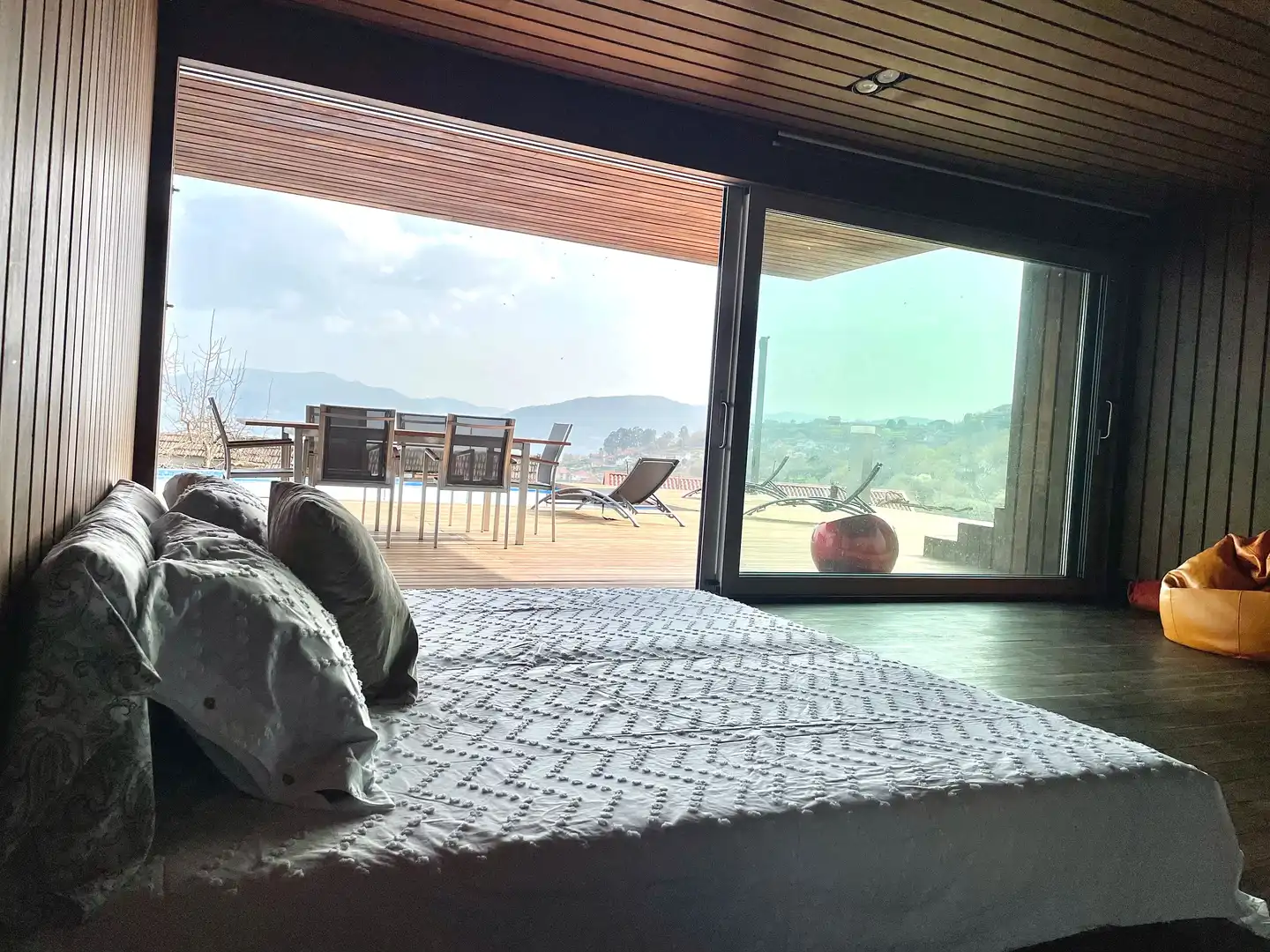 Bedroom of Houses for rent in Vilaboa  with Private garden, Parquet flooring and Terrace