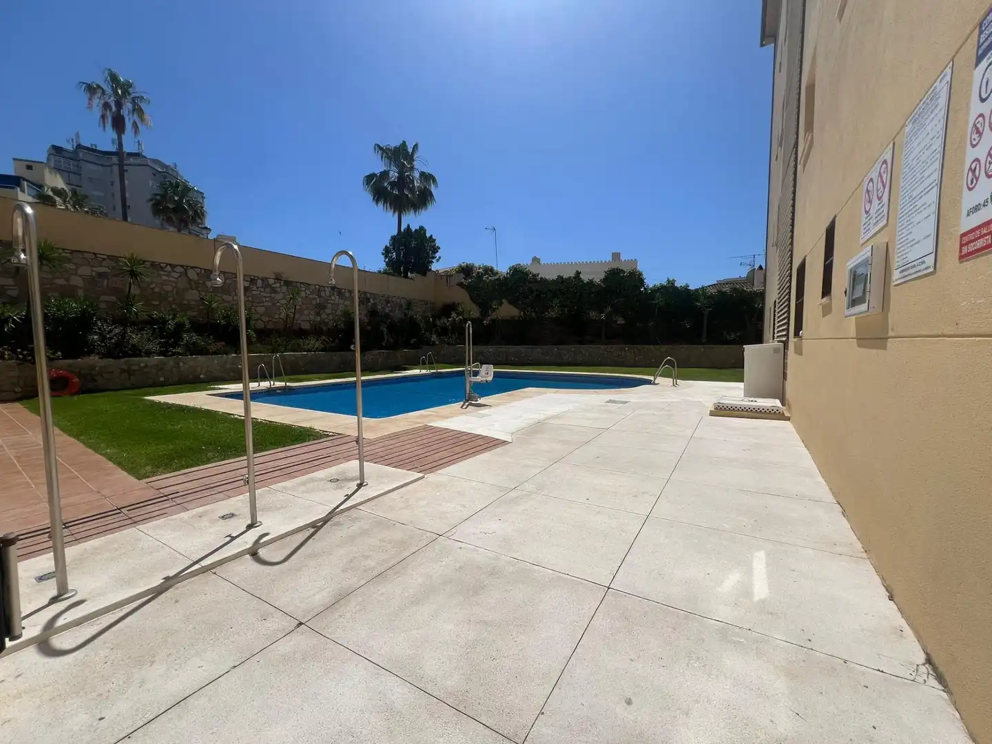 Swimming pool of Apartments for sale in Mijas  with Private garden, Storage room and Alarm