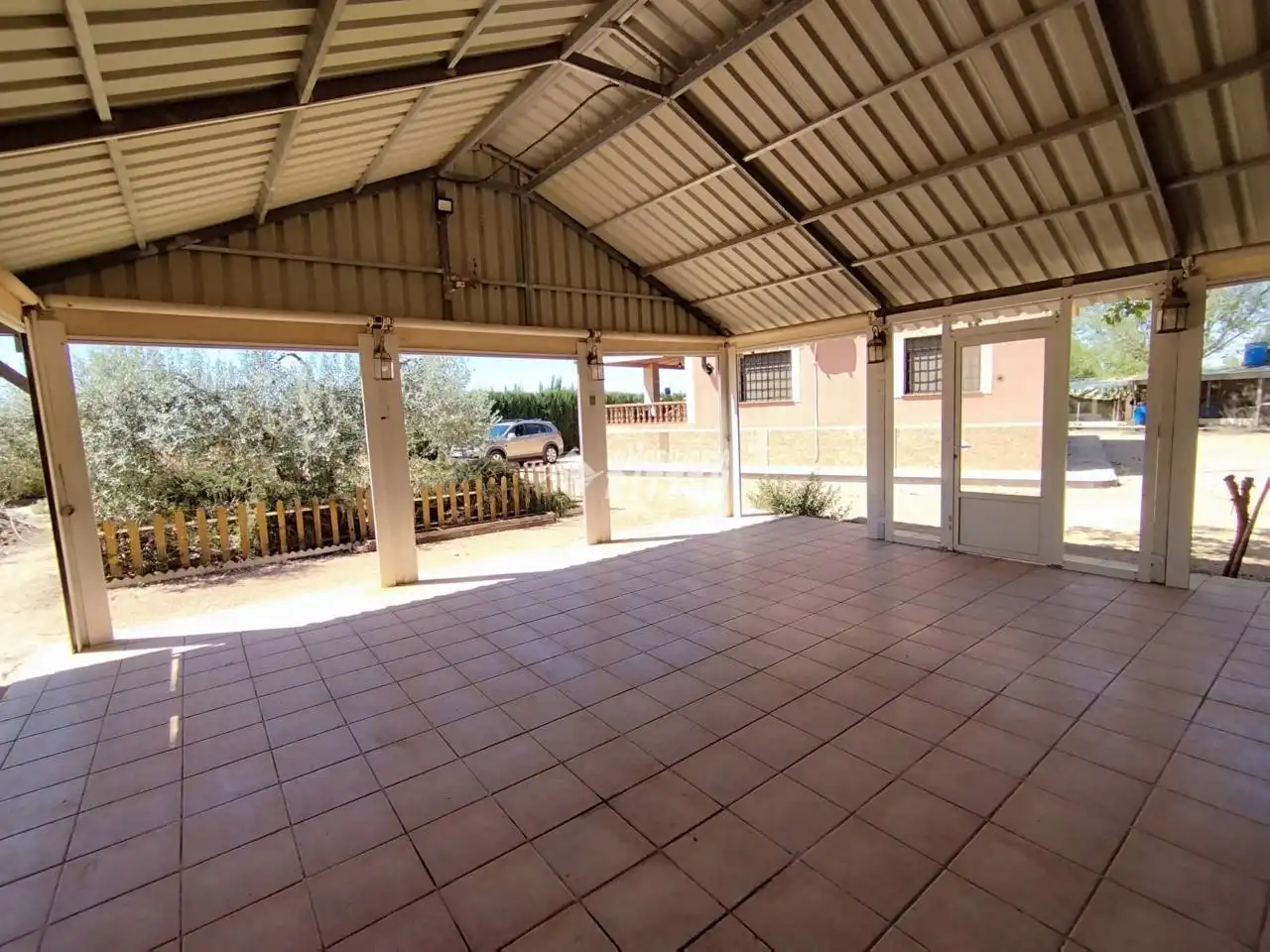 Terrassa de Finca rústica en venda en Fuente Álamo de Murcia amb Aire condicionat, Jardí privat i Moblat