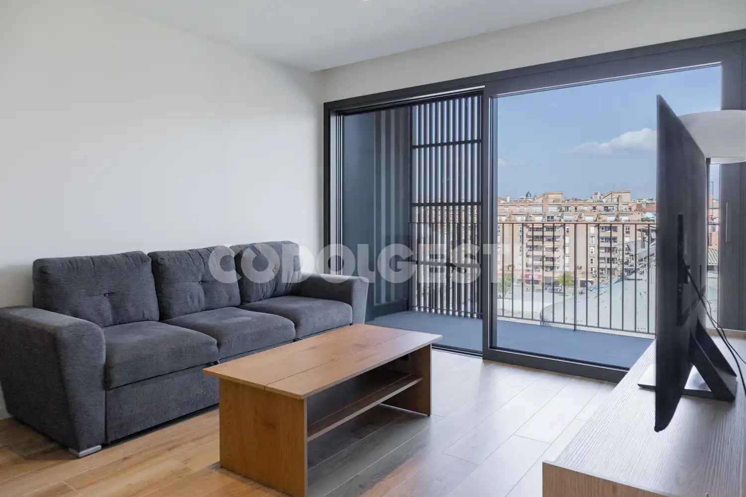 Sala de estar de Piso en venta en Vic con Terraza