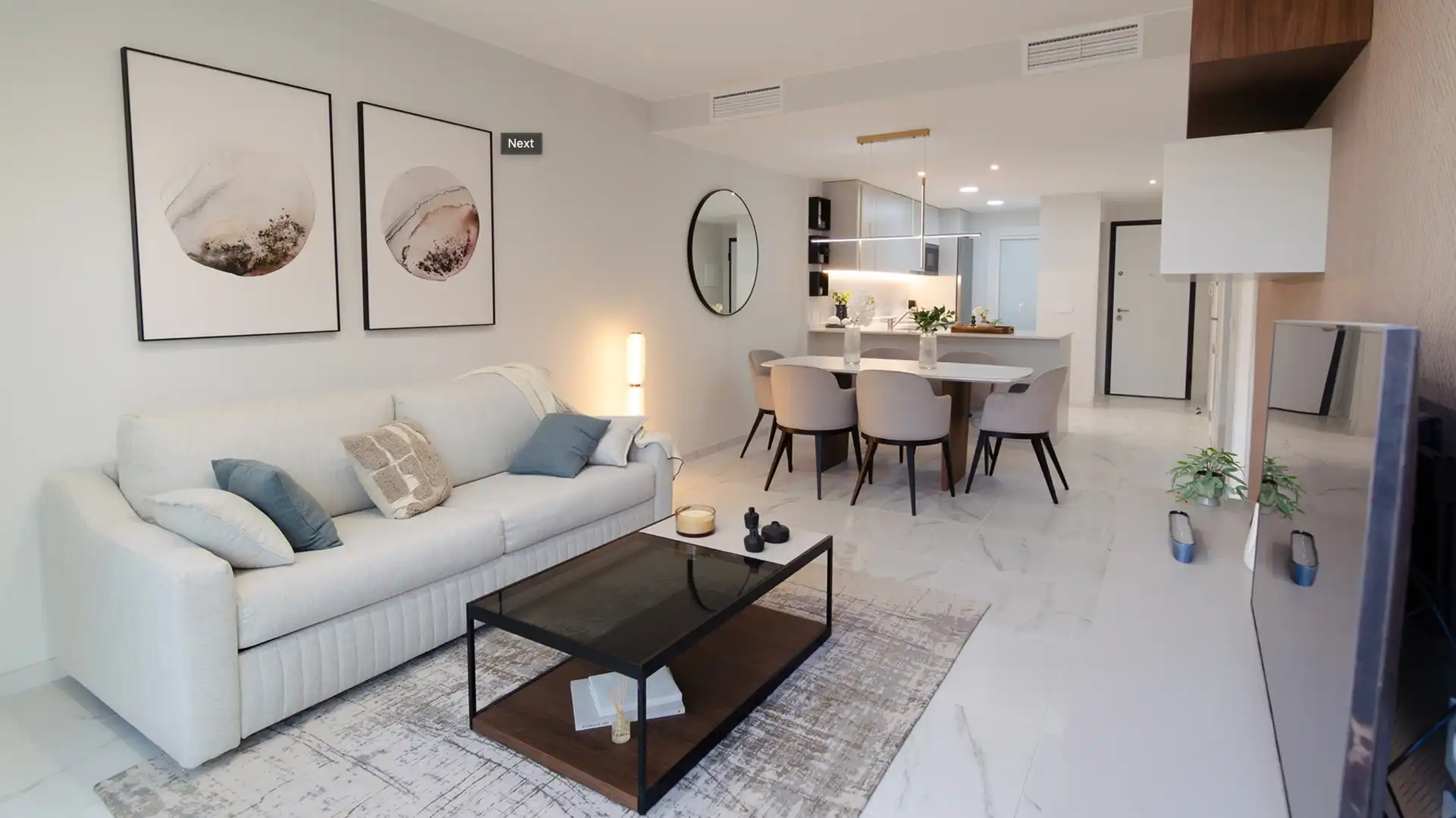 Sala d'estar de Casa o xalet en venda en Torrevieja amb Aire condicionat, Terrassa i Piscina