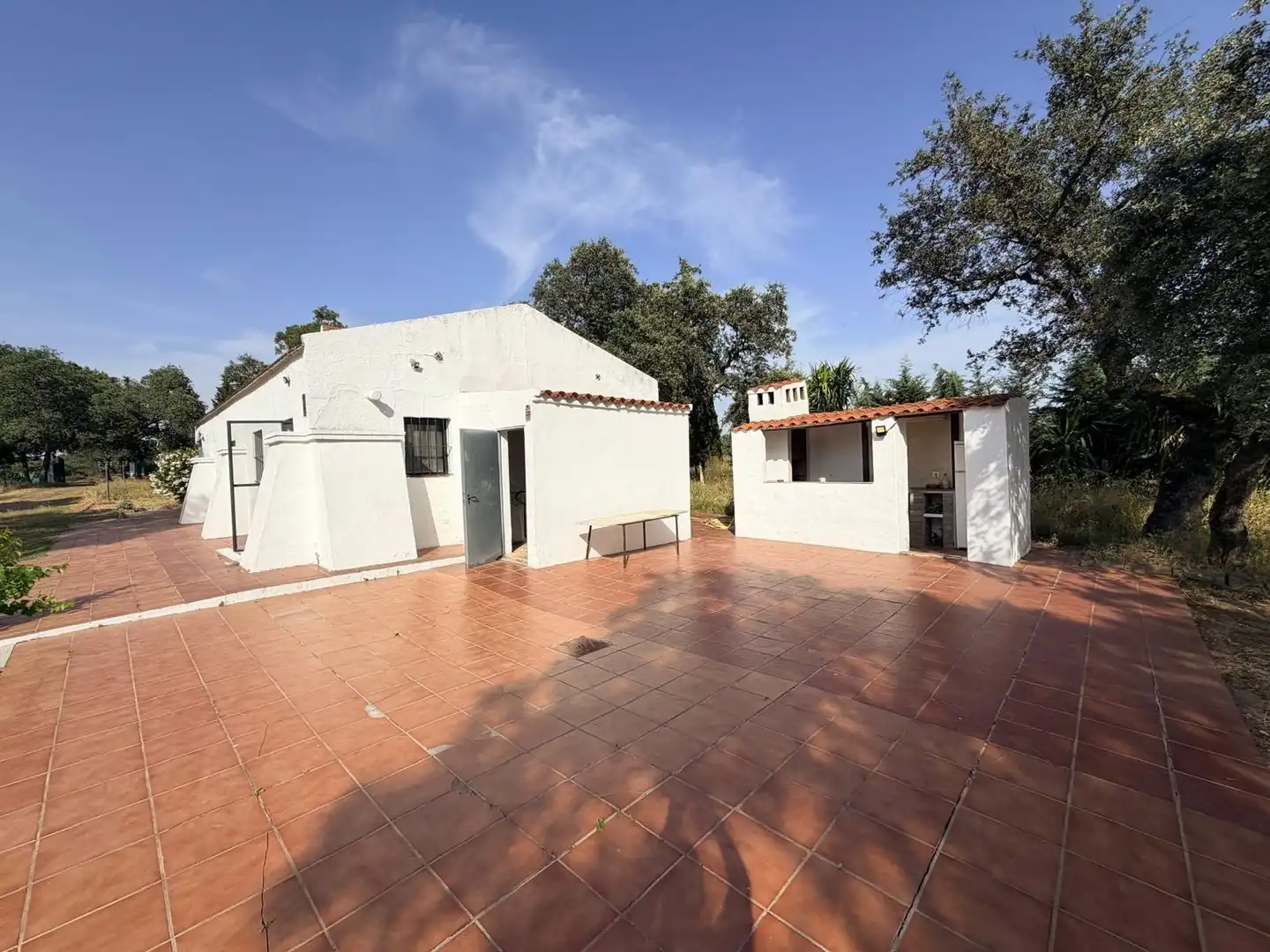 Vista exterior de Casa o chalet en venta en Badajoz con Jardín privado, Terraza y Piscina
