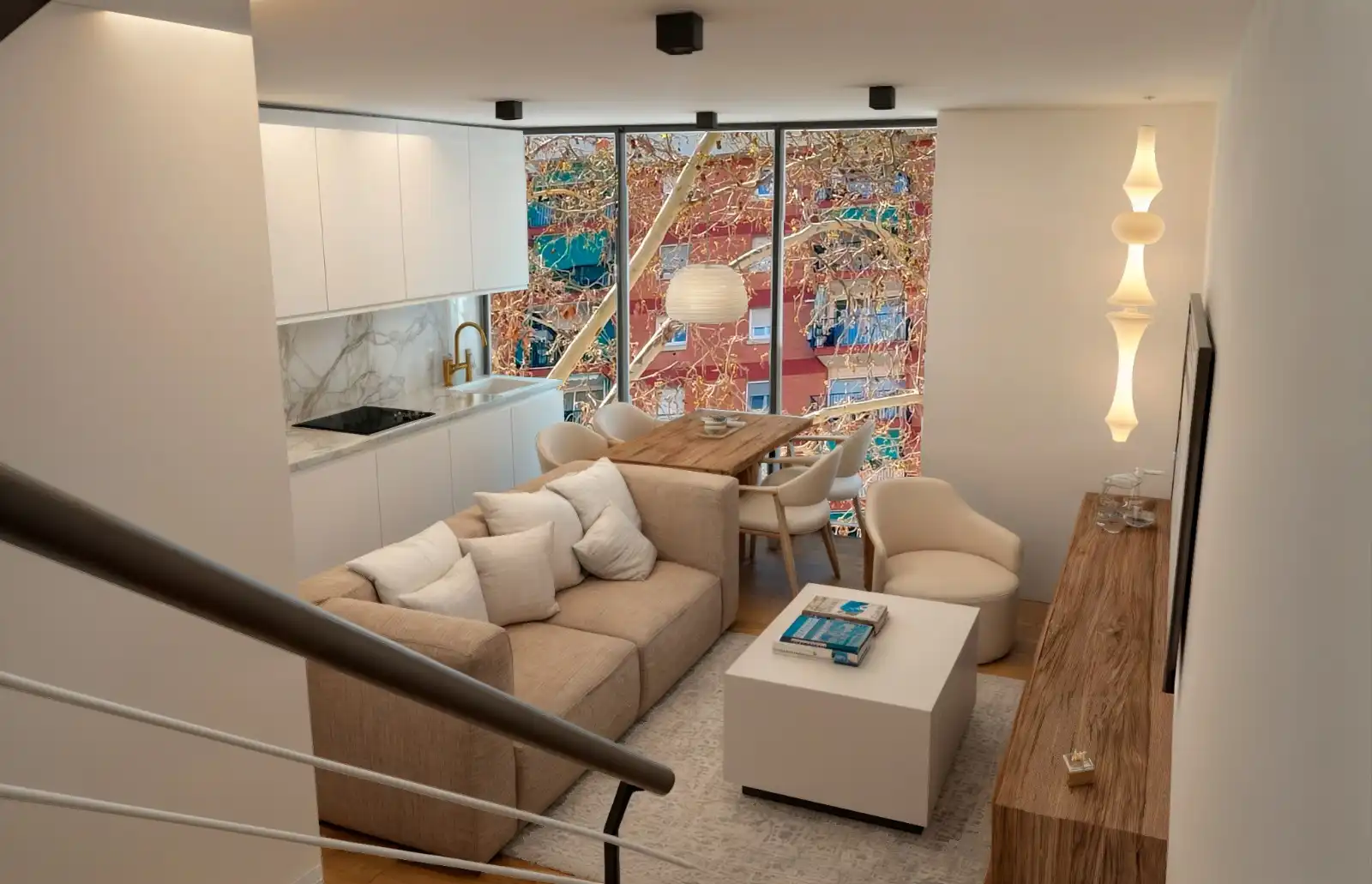 Living room of Attic for sale in Badalona  with Terrace and Balcony