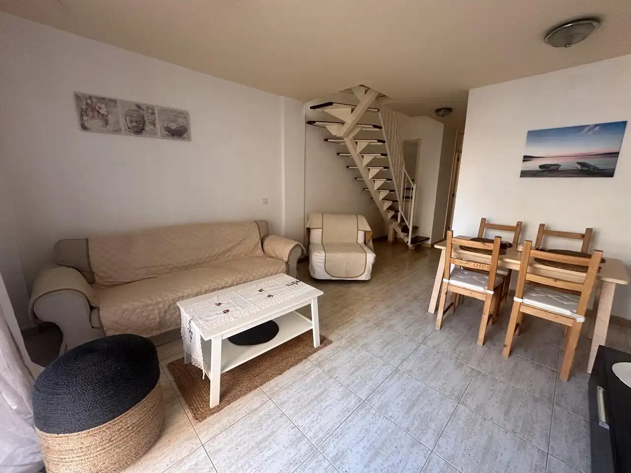 Sala de estar de Apartamento en venta en Adeje con Aire acondicionado, Terraza y Piscina comunitaria