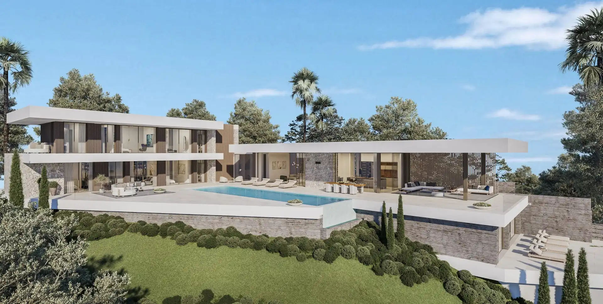 Casa con piscina en venta en El Faro de Calaburra - Chaparral