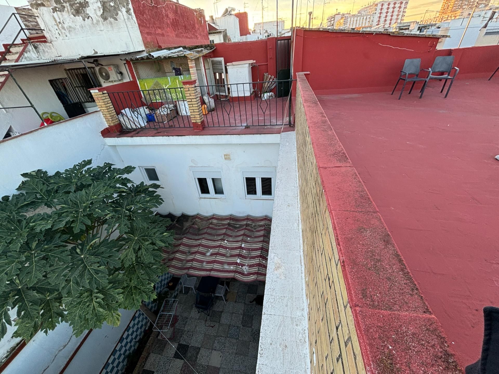 Balcony of Single-family semi-detached for sale in San Juan de Aznalfarache  with Air Conditioner