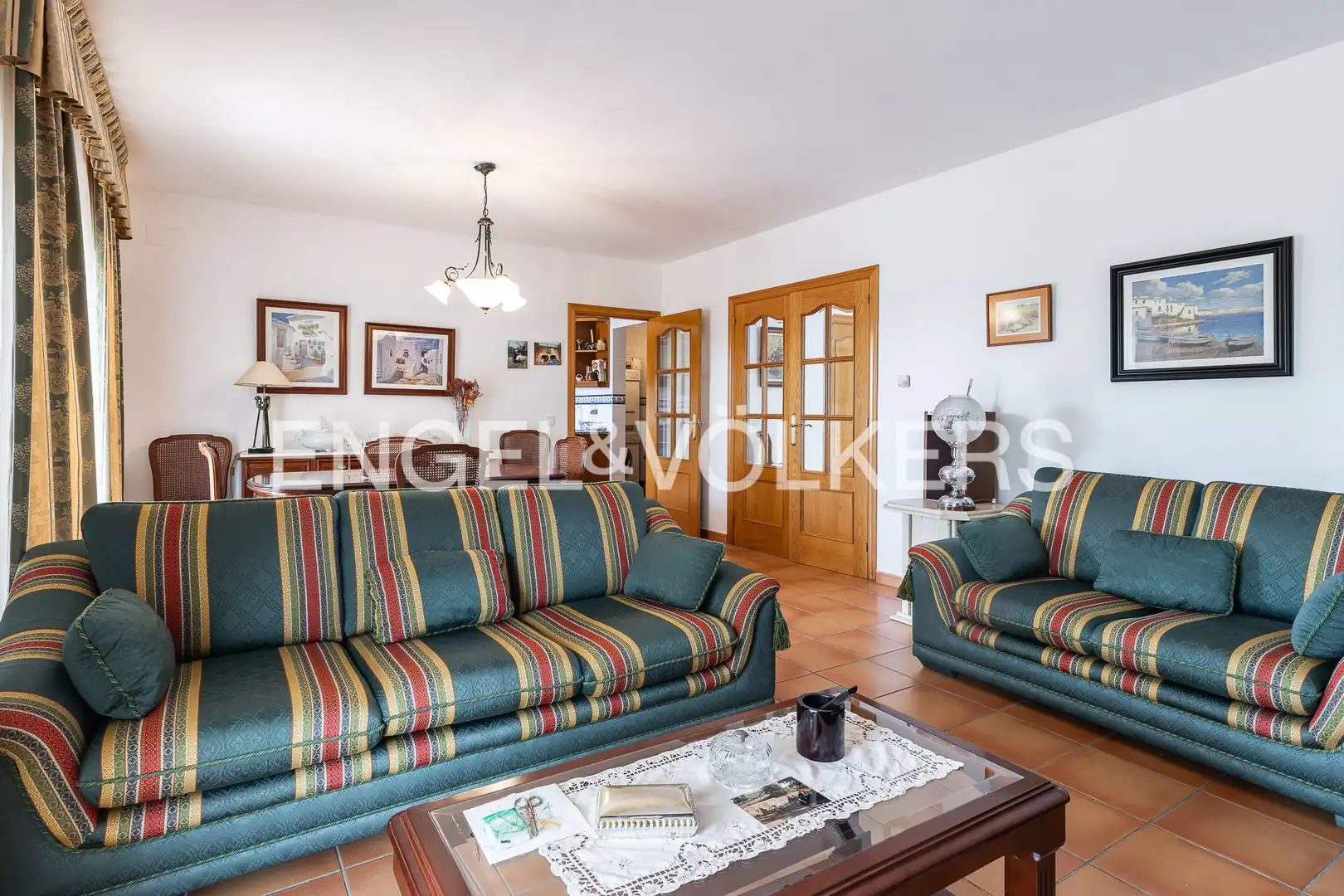 Living room of Houses for sale in Sant Cebrià de Vallalta  with Heating, Private garden and Balcony