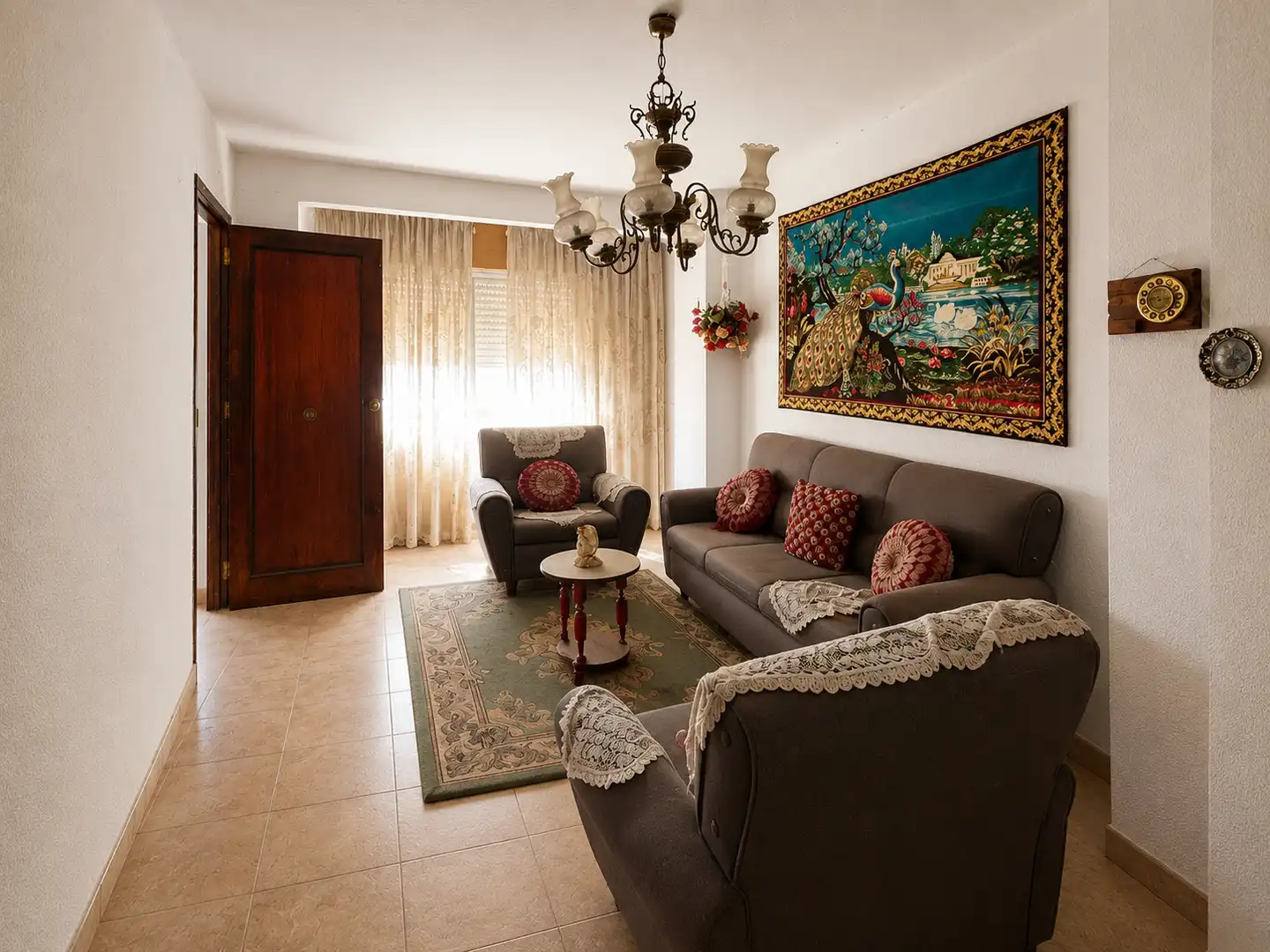 Sala d'estar de Casa adosada en venda en Almazora / Almassora amb Terrassa i Traster