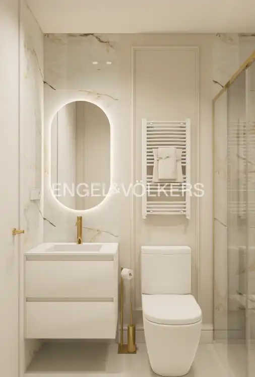 Badezimmer von Wohnung zum Verkauf in Madrid mit Klimaanlage, Heizung und Parkett