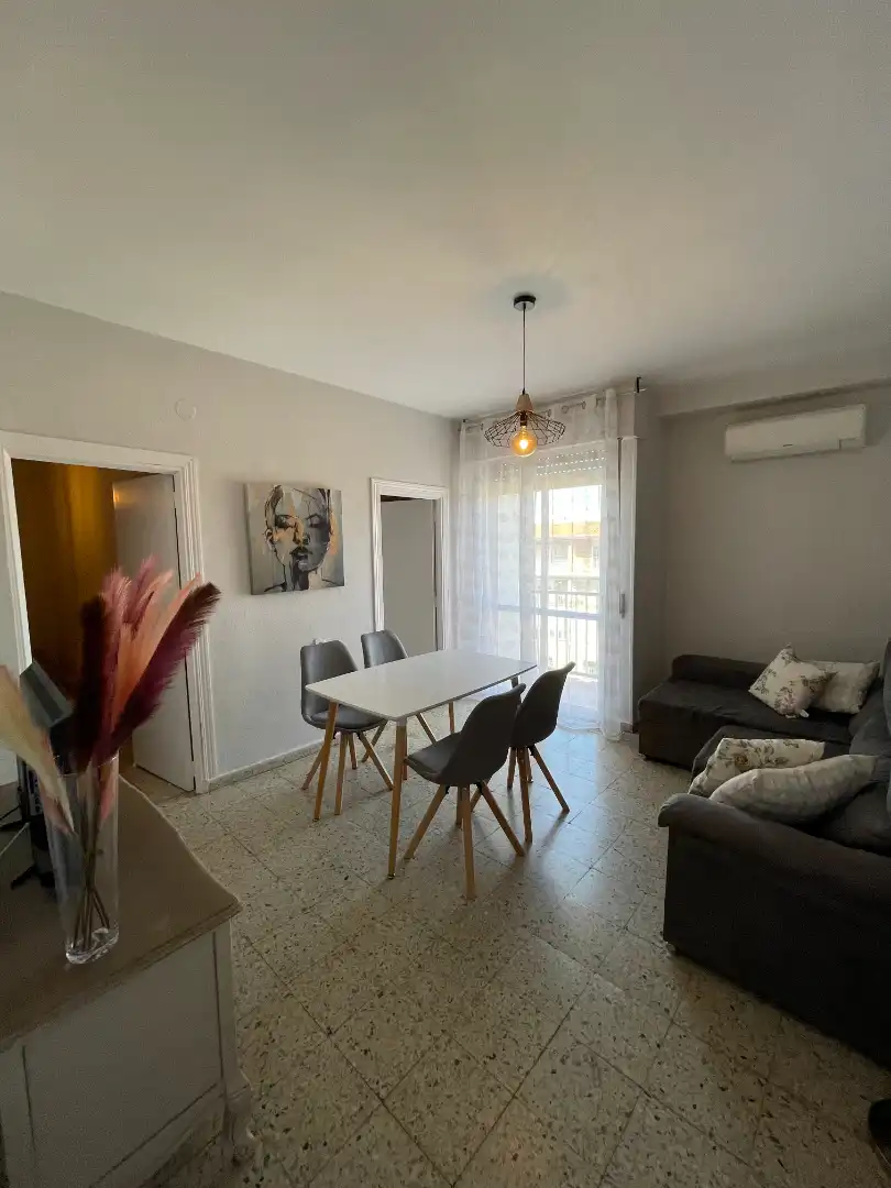 Dining room of Flat for rent in Plasencia  with Air Conditioner, Terrace and Furnished