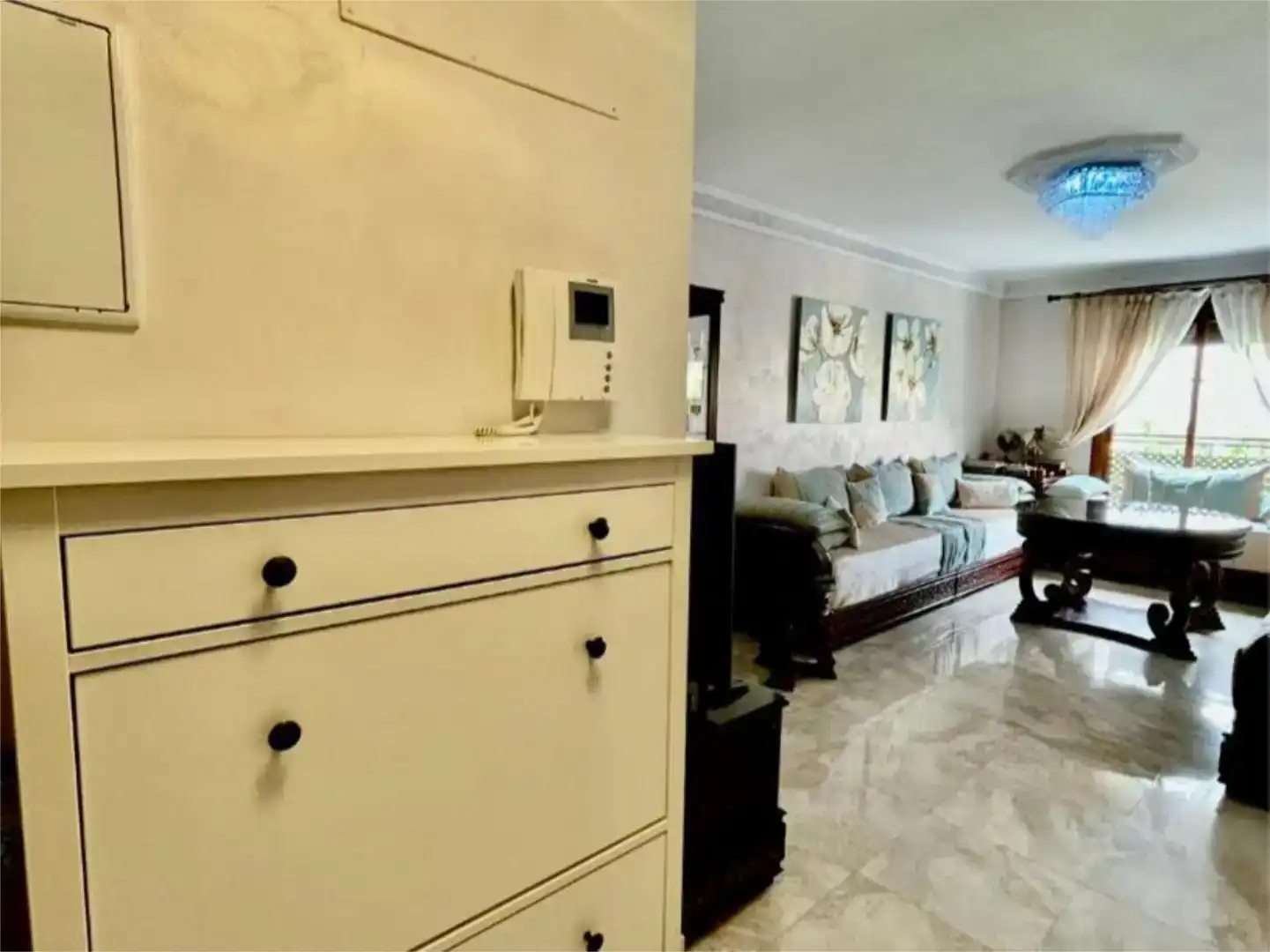 Living room of Flat for sale in  Melilla Capital  with Air Conditioner and Balcony