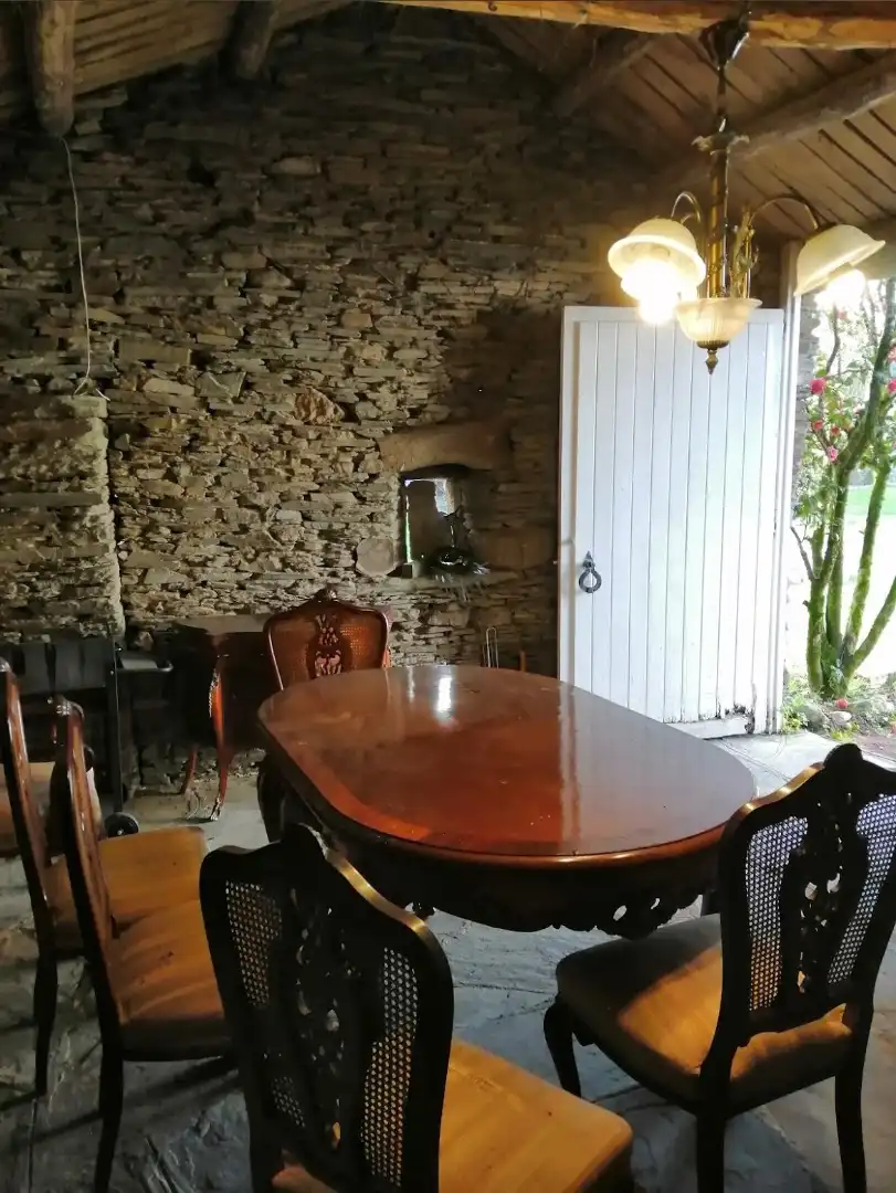 Comedor de Finca rústica en venta en Outeiro de Rei con Piscina y Amueblado
