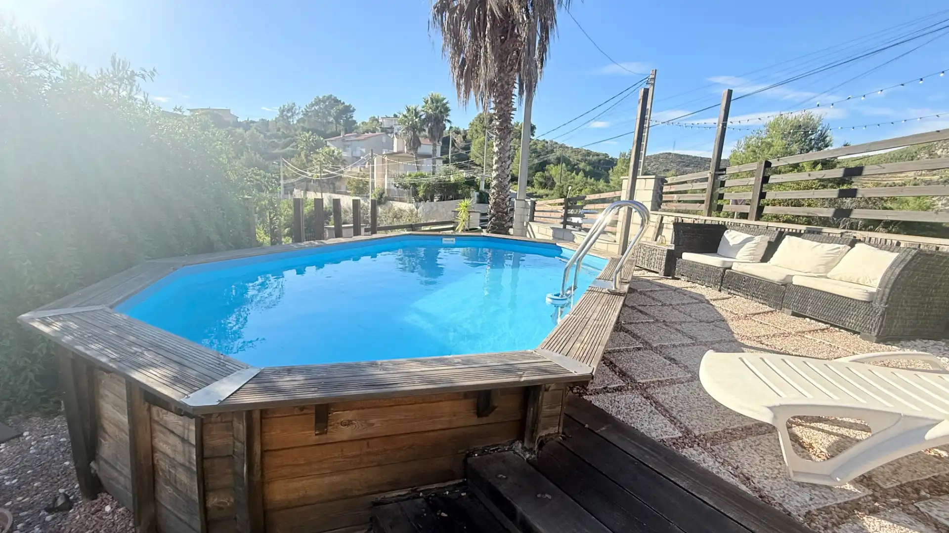 Schwimmbecken von Haus oder Chalet zur Miete in Olivella, Barcelona