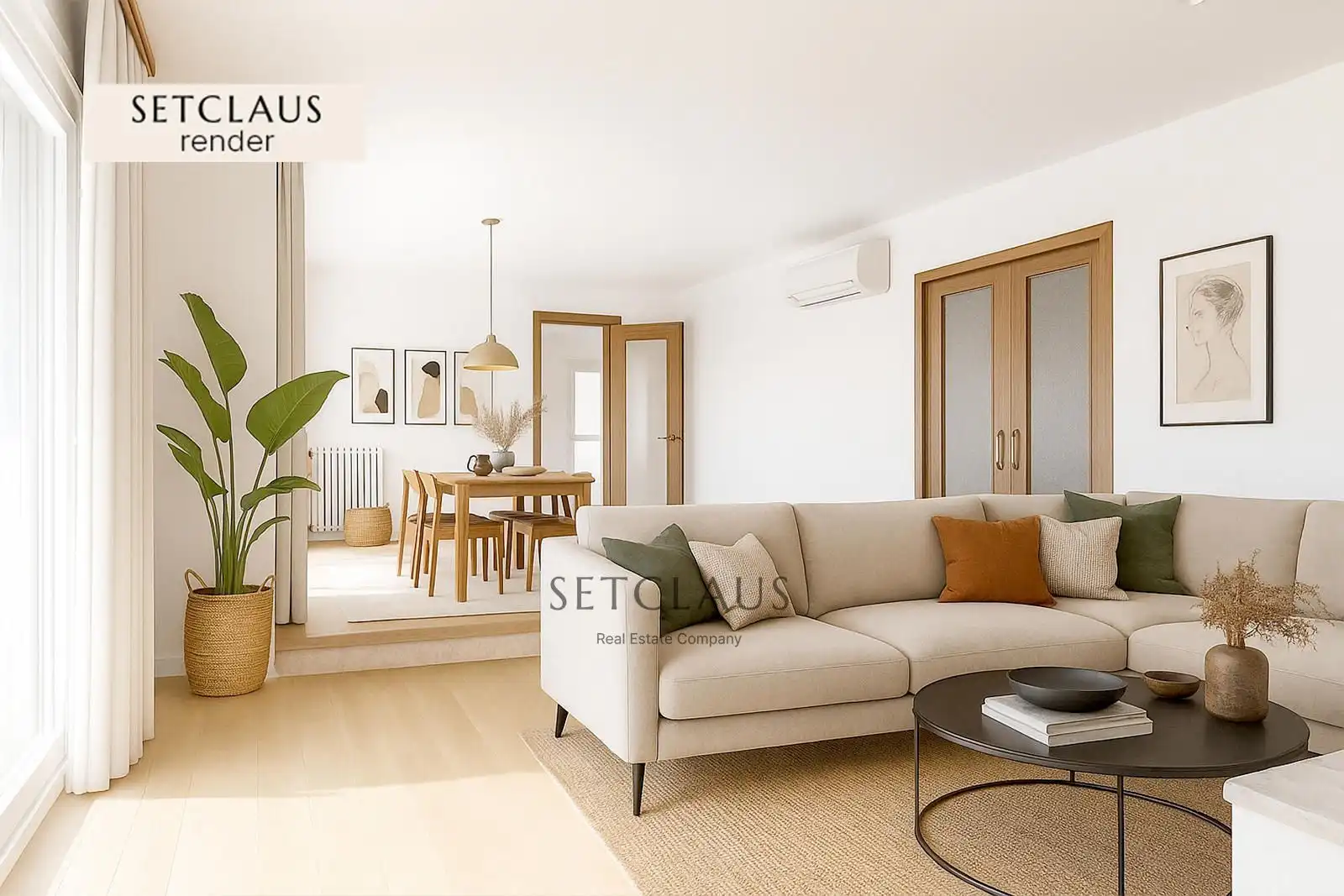 Living room of Houses for sale in Mataró  with Air Conditioner, Heating and Terrace
