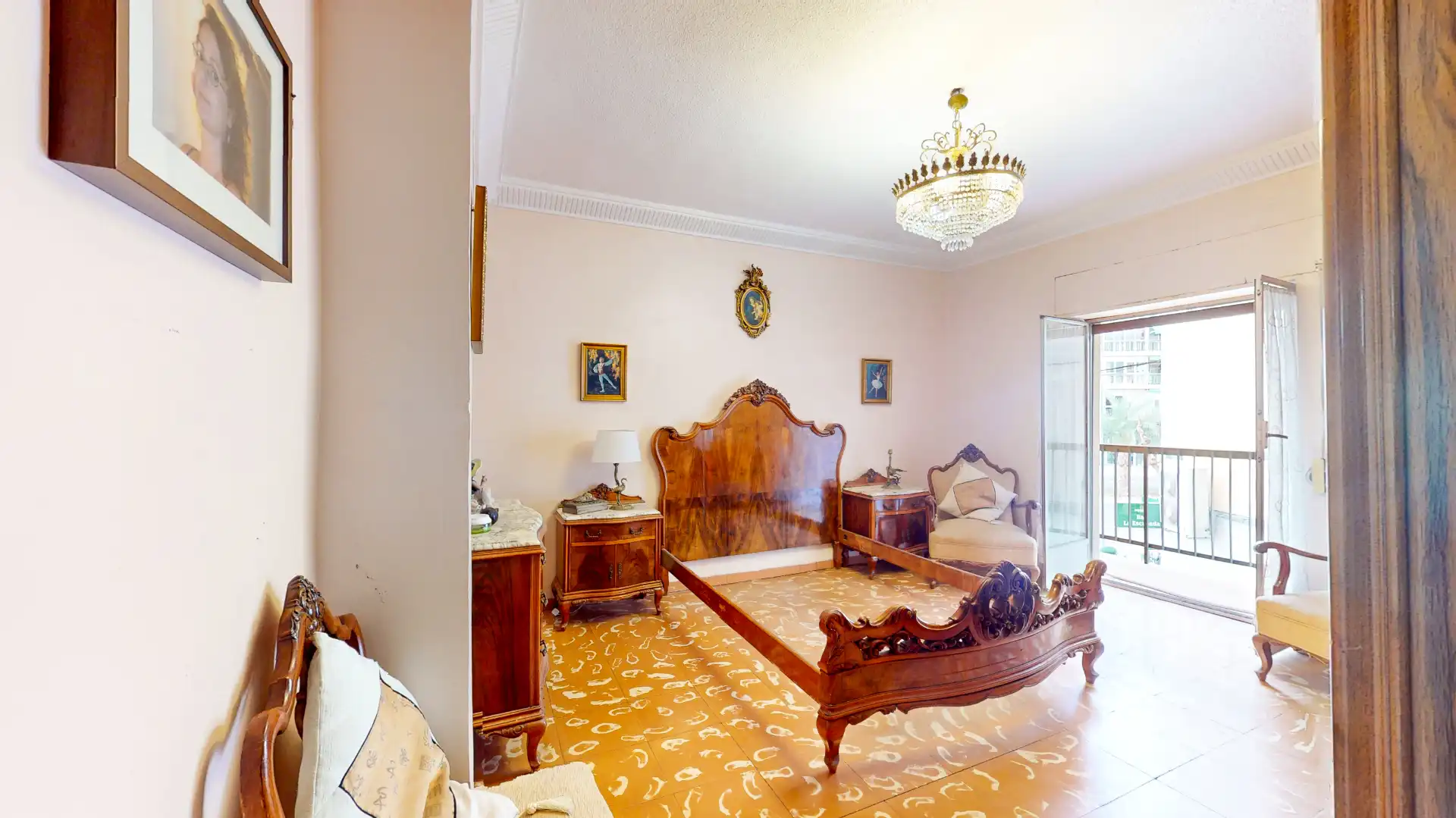 Bedroom of Flat for sale in Murcia  with Terrace, Furnished and Balcony