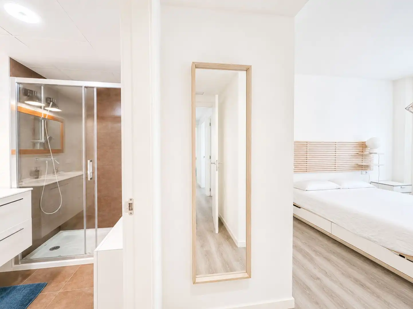 Schlafzimmer von Wohnungen zur Miete in Jávea / Xàbia mit Klimaanlage, Privatgarten und Terrasse