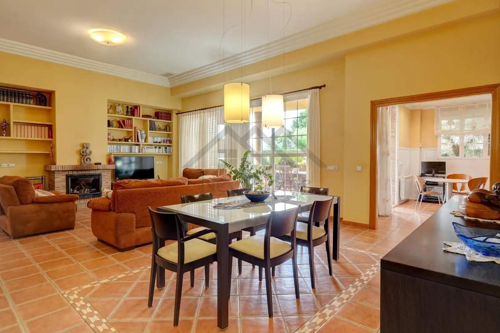 Dining room of Houses for sale in La Pobla de Vallbona  with Heating, Private garden and Terrace