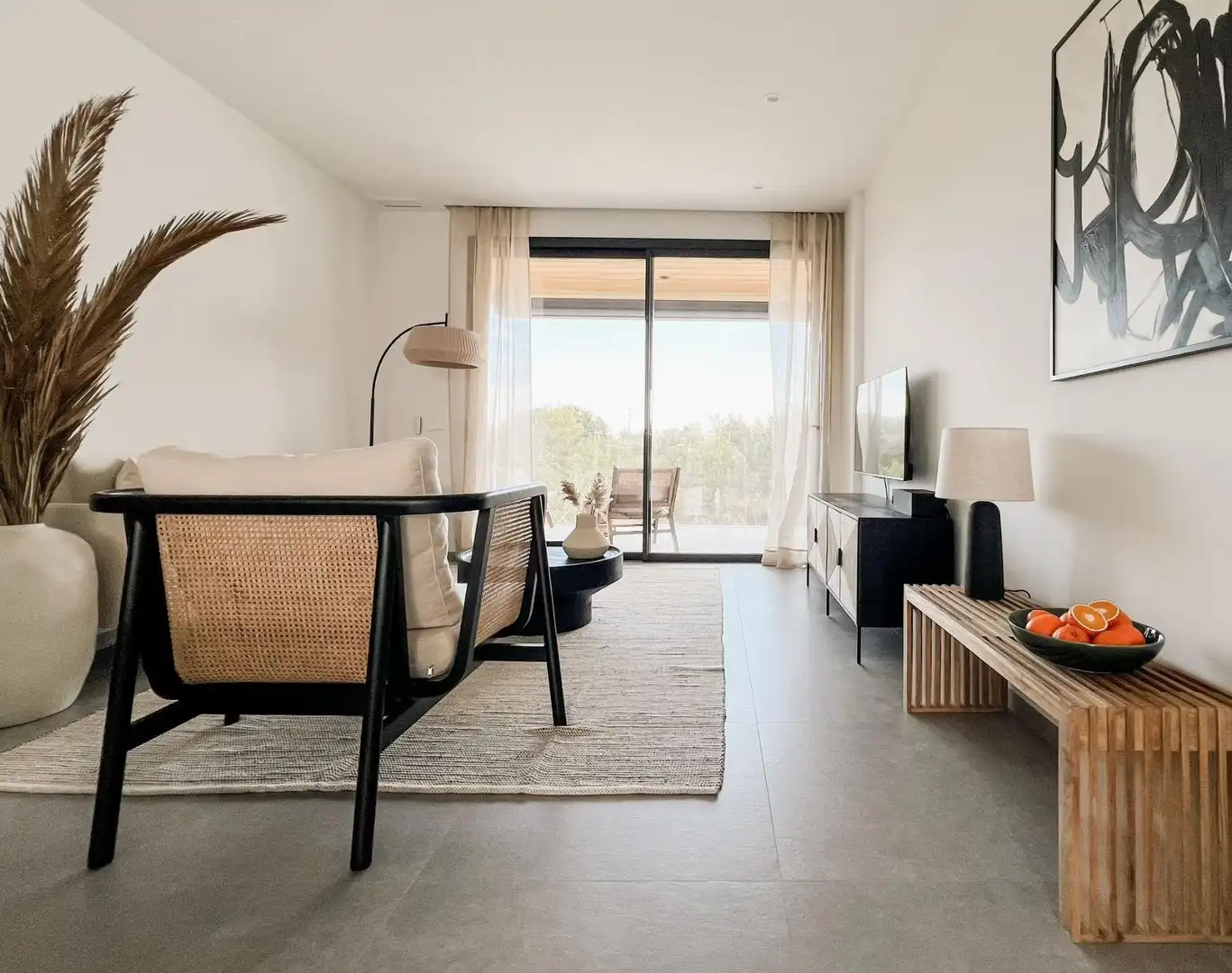 Sala d'estar de Apartament en venda en Orihuela amb Jardí privat, Terrassa i Traster