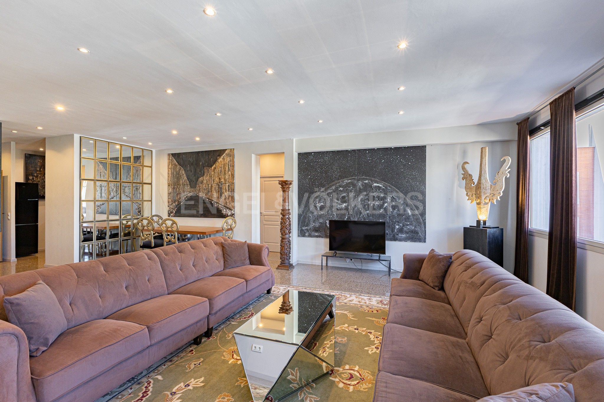 Sala d'estar de Apartament en venda en  Barcelona Capital amb Aire condicionat i Calefacció