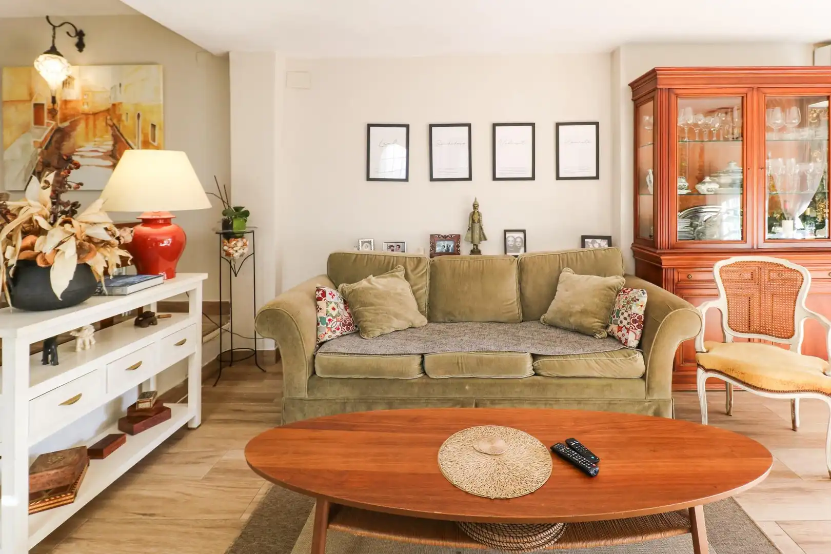 Sala de estar de Casa o chalet de alquiler en Calafell con Aire acondicionado, Parquet y Terraza