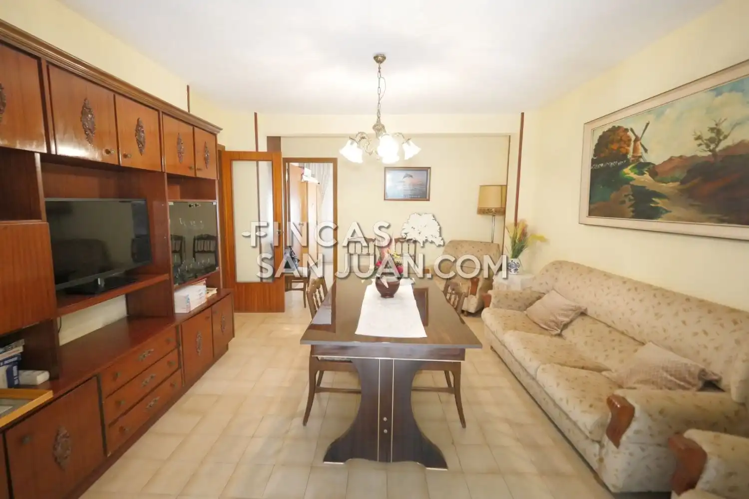 Sala de estar de Piso en venta en San Vicente del Raspeig / Sant Vicent del Raspeig con Balcón