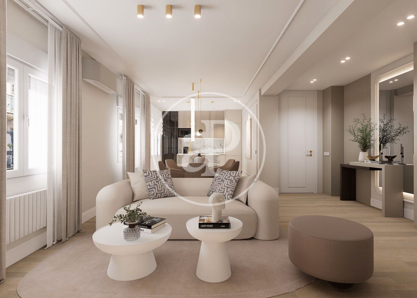 Living room of Flat for sale in  Madrid Capital  with Air Conditioner, Heating and Terrace