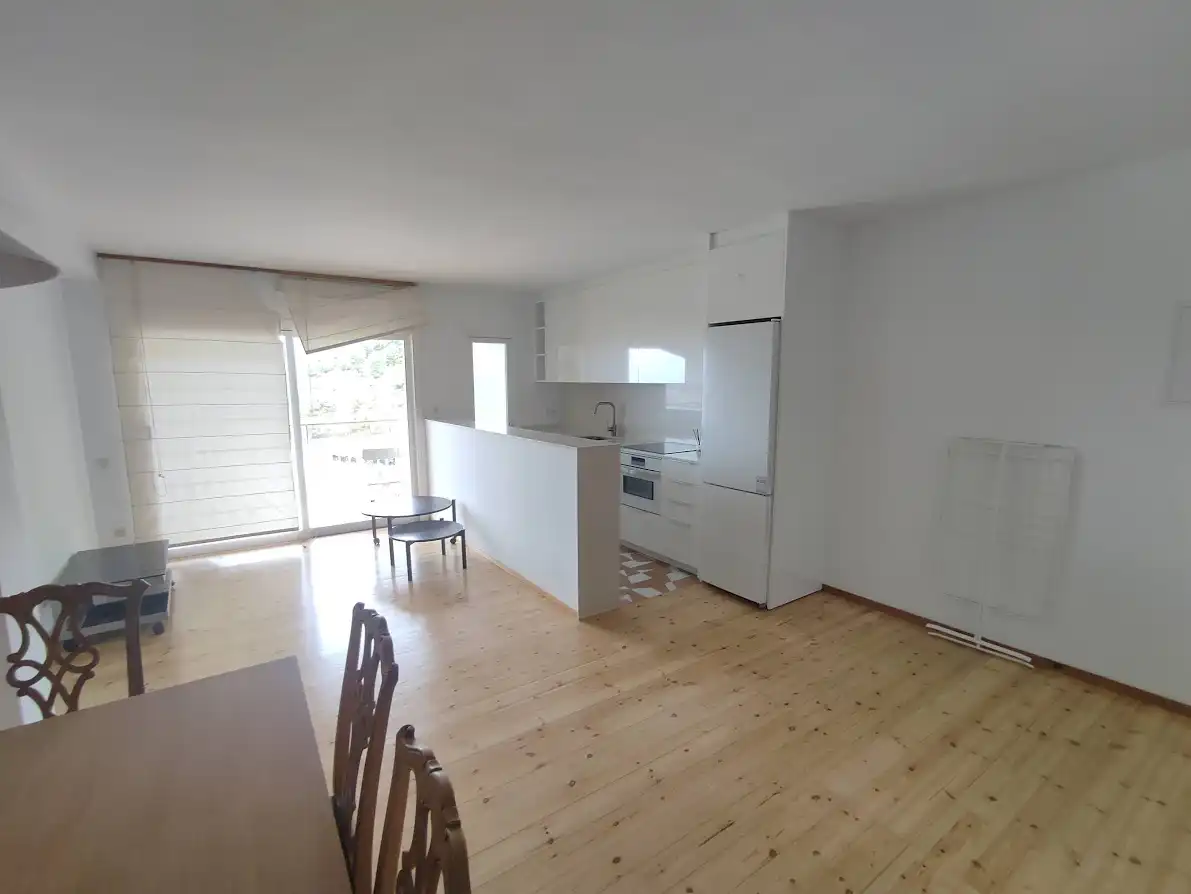 Cocina de Piso de alquiler en Barcelona con Parquet, Amueblado y Horno