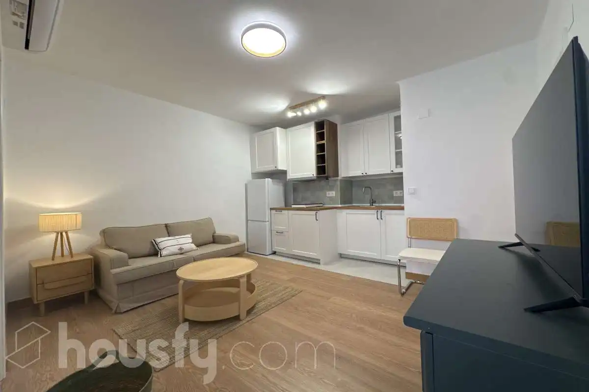 Sala d'estar de Pis de lloguer en Madrid amb Aire condicionat, Calefacció i Parquet
