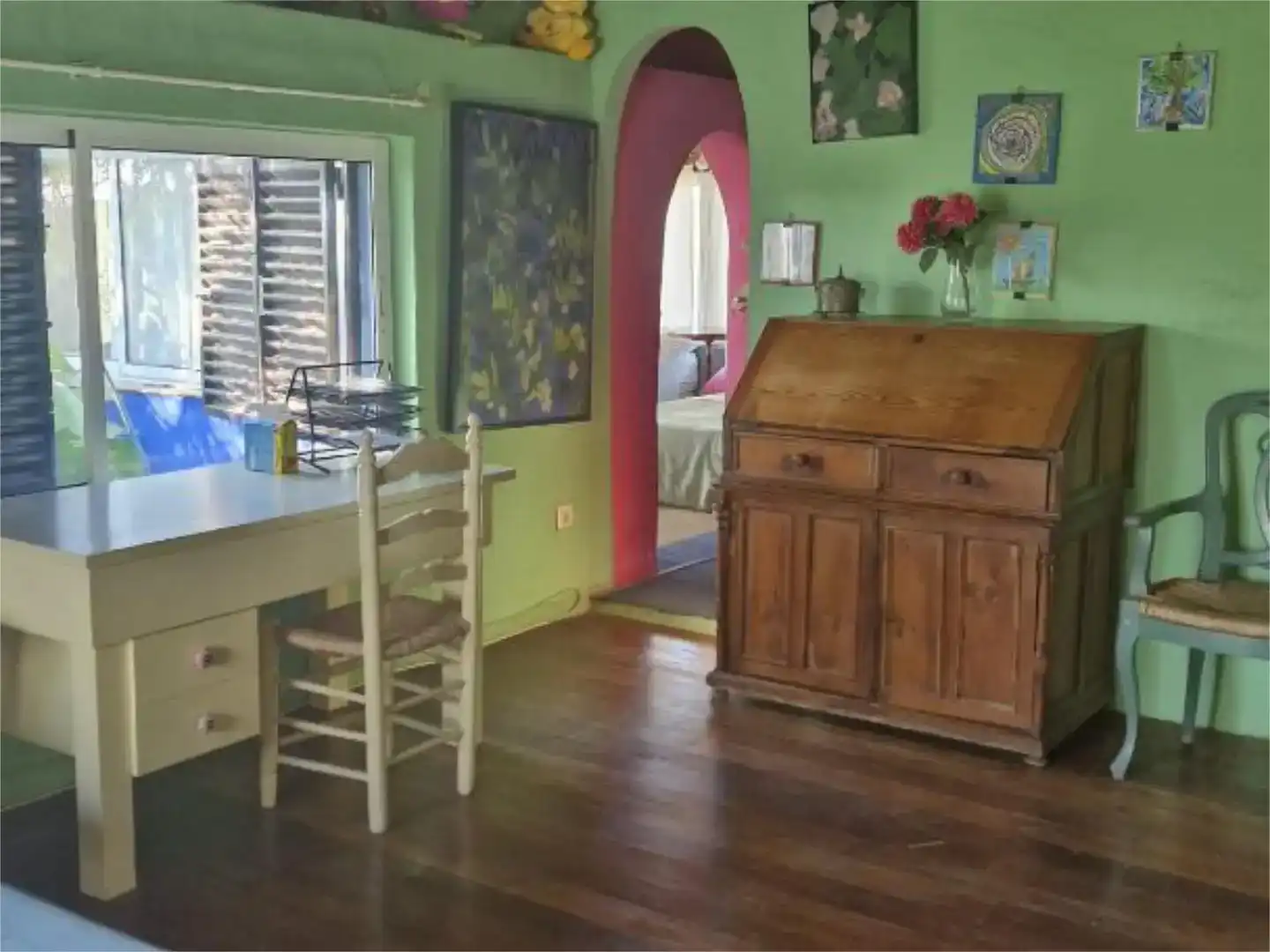 Dining room of Houses for rent in Barbate  with Private garden, Parquet flooring and Swimming Pool