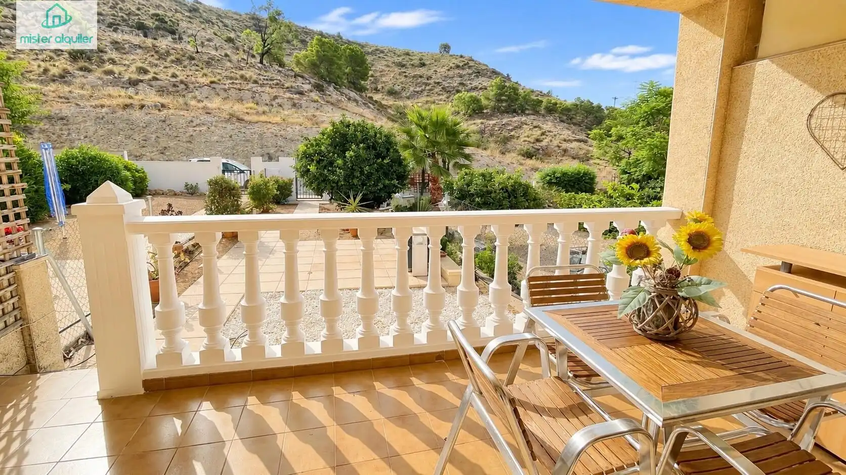Terrace of Houses for rent in Busot  with Air Conditioner, Heating and Private garden