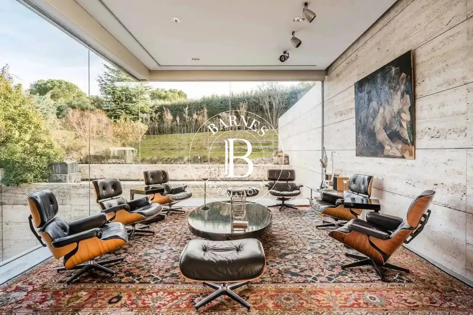 Sala de estar de Casa o chalet de alquiler en Pozuelo de Alarcón con Aire acondicionado, Calefacción y Jardín privado